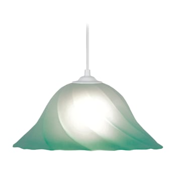 SPIRAL - Lámpara colgante vidrio verde