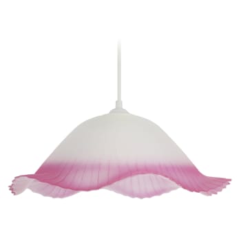 FLEUVE - Lámpara colgante vidrio rosado