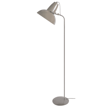AQUITAINE - Lámpara de pie de lectura metal gris pardo