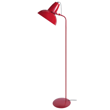 AQUITAINE - Lámpara de pie de lectura metal rojo
