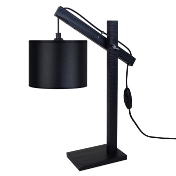 PILORI CYLINDRE - Lámpara de escritorio madera negro