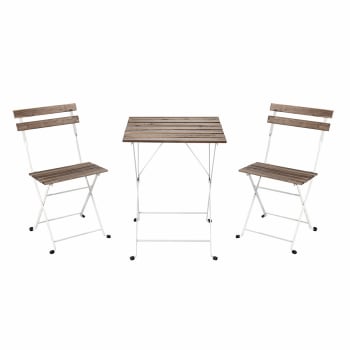 amzwkt Set di mobili da giardino, tavolo da giardino con sedie set tavolo e  sedie da balcone 1 tavolo e 2 sedie, Mobili da Giardino, Tavolino, da  Terrazzo, Balcone, Campeggio : 
