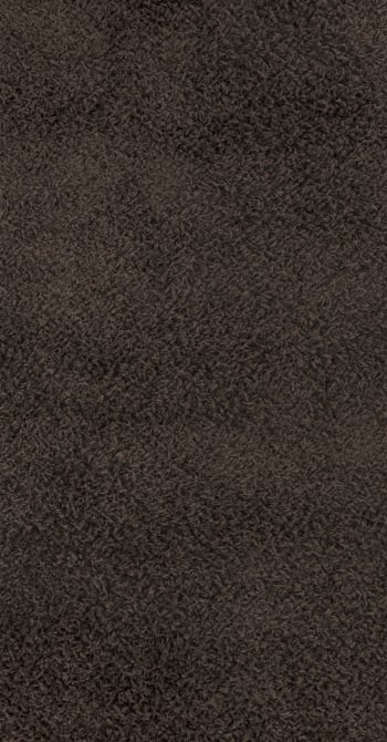 Lilly - Alfombra shaggy moderna marrón oscuro 80x150