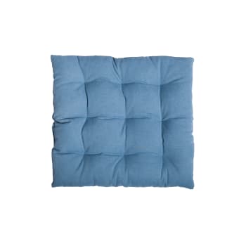 CALMA - Bodenkissen aus Baumwolle, blau, 60x60 cm