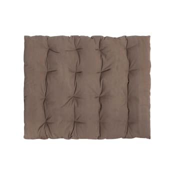 CIELO - Colchón de suelo de algodón marrón 120x100