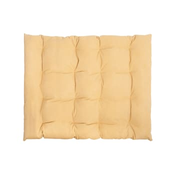 CIELO - Bodenkissen aus Baumwolle, gelb, 120x100 cm