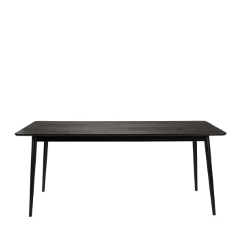 Fabio - Table à manger en bois 180x90cm noir