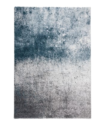 STORM - Alfombra abstracta y contemporánea azul gris 160x230, oeko-tex®