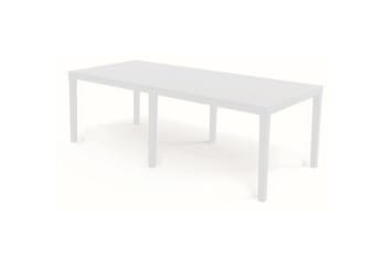 Tavolo da esterno rettangolare 160/220x90h74 cm bianco DHRISTO