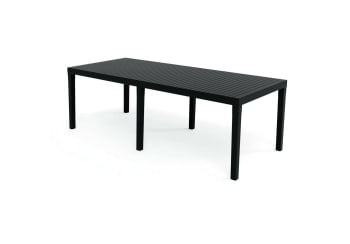 Dmica - Table d'extérieur PVC anthracite 220x90h72