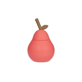 Pear - Tasse rouge en silicone Ø8,3xH13,3cm