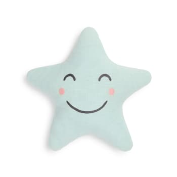 STARI - Cojin forma estrella azul 43x43
