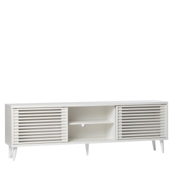 Mueble TV 120 color blanco de estilo nórdico Oslo - Klast – Bechester