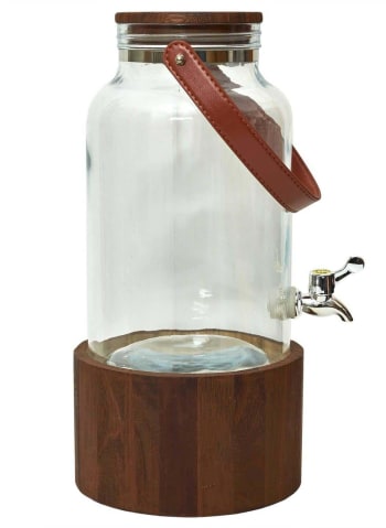 Fontaine à boisson 6 litres avec support en bois et anse