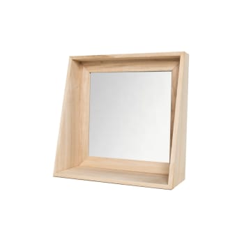 Indies - Miroir à poser en bois beige