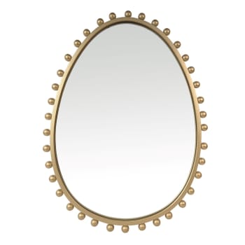 Miroir métal doré 46x61cm