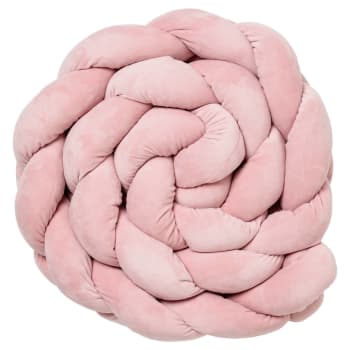 Tresse de décoration bébé rose en velours 200 cm