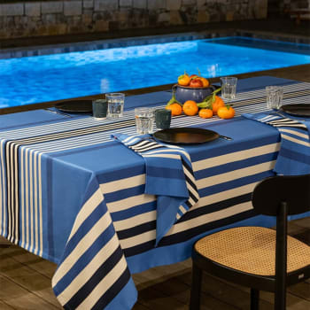 Encasa Homes 100% Pur Coton Serviettes de Table Couture ourlée à Manger de  Taille 43x43 cm (carré) - Bleu Marine - Lot de 4