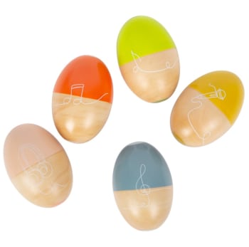 Uova Shaker Musicube – Strumento A Percussione Multicolore In Plastica – Nuovo