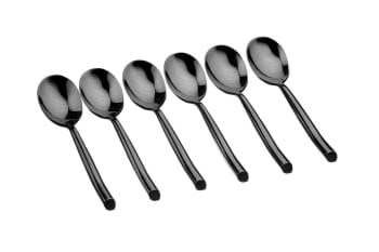 Lot De Petites Cuill Res En Inox Noir Nude Maisons Du Monde