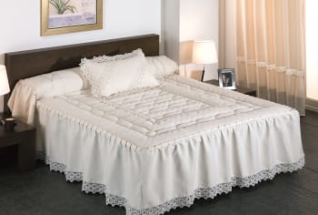 VENECIA - Colcha edredón bordado elegante relleno 200 gr cama 135