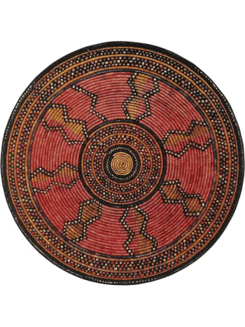 Alfombra redonda pleita de esparto (160 cms) - Artesanía San José