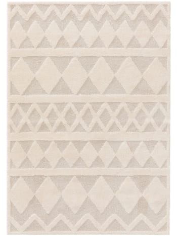 Tappeto stile berbero beige pelo lungo 225x160 Studio zero