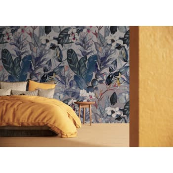 OPUNTIA BLUE - Papier peint panoramique motif floral Multicolore 288x280cm