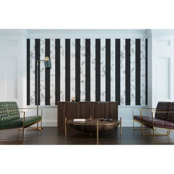 MARBLING - Papier peint panoramique motif imprimé Noir 288x300cm