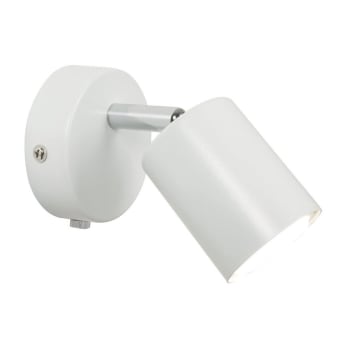 EXPLORE - Aplique de pared nórdico orientable blanco con o sin cable