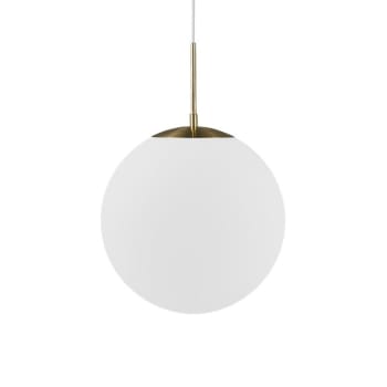 GRANT - Suspension en laiton élégant et minimaliste avec sphère Ø35cm