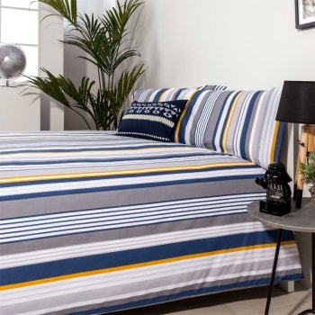 Sábana Bajera Para Cama Doble De Satén - Color Crema | Primark