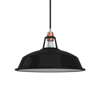 Lampenschirm Swing Aus Metall – Weiß/Schwarz, E27 Fassung, Für Pendelleuchten