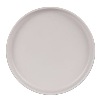 Uno - Lot de 6 assiettes plate   crème 28 cm  beige en grès H3