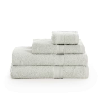 MINT - Pack de 2 toallas 100% algodón peinado 650 gr menta 50x100 cm