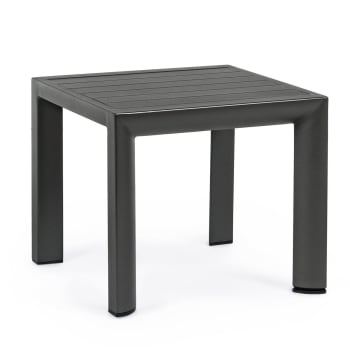 CRUISE - Tavolino per lettino da esterno in alluminio nero