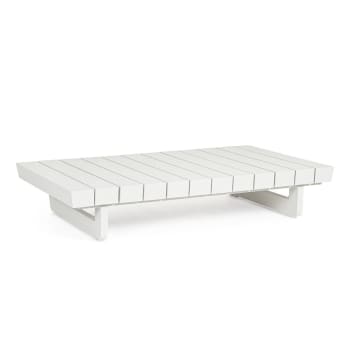 INFINITY - Tavolino per esterno struttura in alluminio bianco 126x73.5 cm