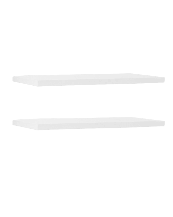 Lot De 2 étagères Flottantes En Verre Trempé 60x20cm - Charge 10kg | Design Moderne Pour Salon, Salle De Bain