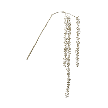 Noël - Branche de baies tombante artificielle doré H134