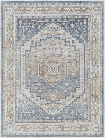 Skandinavischer Teppich Maschinenwaschbar Blau 120x170 | Maisons Monde Enso du