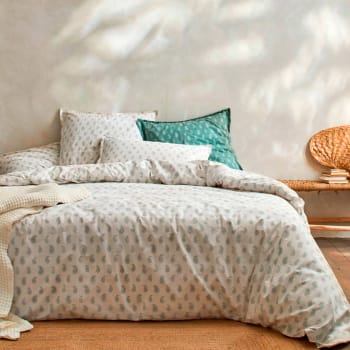 Funda Nórdica y dos fundas para almohada en algodón (240 cm) Field  Multicolor - Ropa de cama - Eminza