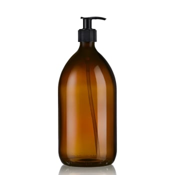 BURETTE - Burette distributeur de savon rechargeable pompe noire / 1 L