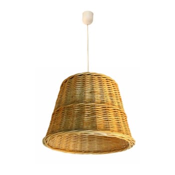 CESTIZA - Lámpara de techo natural con mimbre trenzado ø40cm