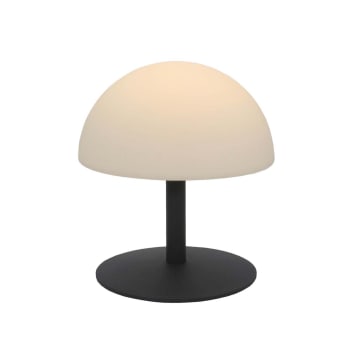 Lampe de table sans fil plastique Gris H20cm