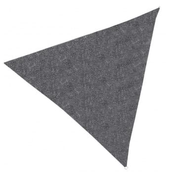 Toile ombrage polyéthylène triangulaire gris 360x360x360cm