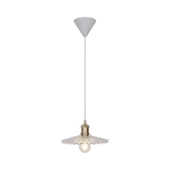 TORINA - Lámpara de techo vintage dorado con cristal efecto plisado ø25