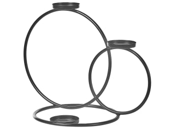 Cakung - Kerzenständer Metall schwarz 3-flammig 33 cm