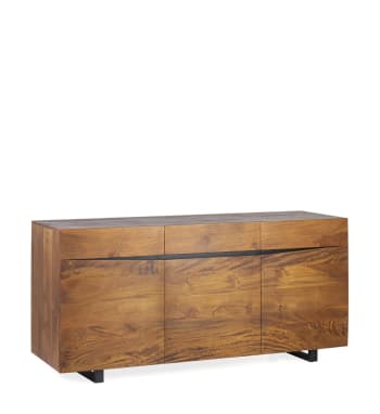 Credenza 2 ante scorrevoli in legno di teak Bormes