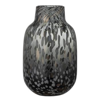 Vase aus schwarzem Glas H27