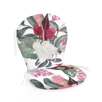 FLORES - Coussin pour chaise d'extérieur 100% algodón multicolor 48x90 cm